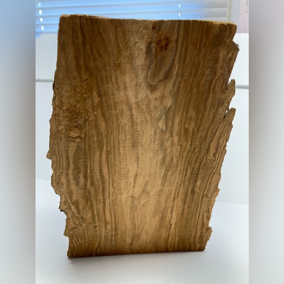 Hand Carved Wood Sculpture, Created from Butternut Wood, 5” x 7 1/2” x 2 3/8” - Picture 3 of 6